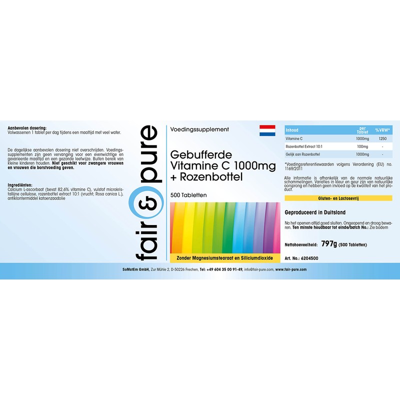 Fair & Pure® - Buffered Vitamin C 1000mg + Rose