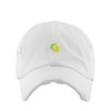 Lemon Vintage Baseball Cap Embroidered Cotton Adjustable Distressed Dad Hat