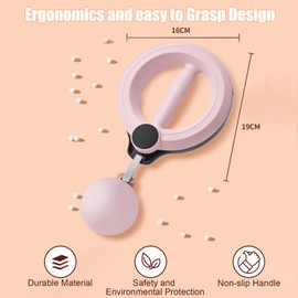 Arm Trainer for Men and Women,Arm Exercise Equipment,360° Hand Fitness Hoop,Forearm Trainer,Chest Exerciser,Home Workout Equipment and Gym Exercise Ring,Suit for Fitness Lovers and Family (Pink)