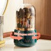 Makeup Brush Holder, Rotatable Makeup Brush Storage Box with Clear