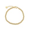 Aoliantty Bracelet, Copper,14K Golden Plated,Bead,7.6 inches(19.3cm)