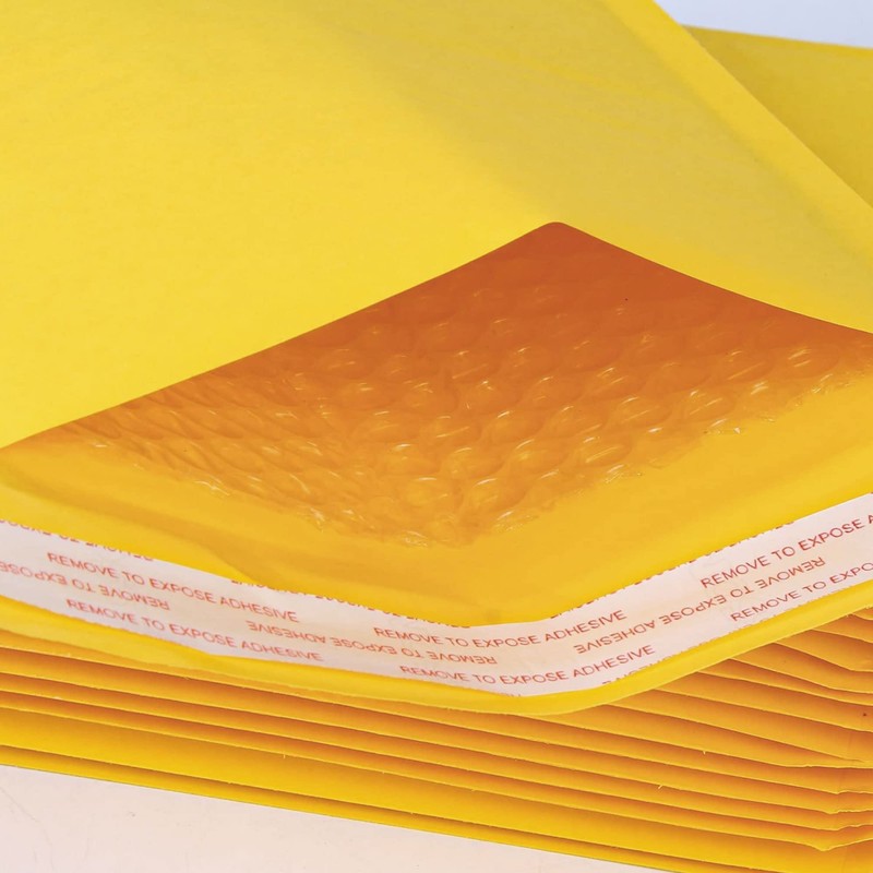 A6 Padded Envelopes, Gold Padded Bubble Envelopes for Packaging Postage
