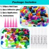 VICTHY 120pcs Cat Nail Caps | Cat Nail Covers |