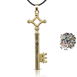 HAND-PRO Attack on Titan Necklace, Attack on Titan Gold Key Necklace, Attack on Titan Key