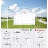 SCOCANOPY Church Window Sidewall for 10x10 Canopy Frame, 3 Pack