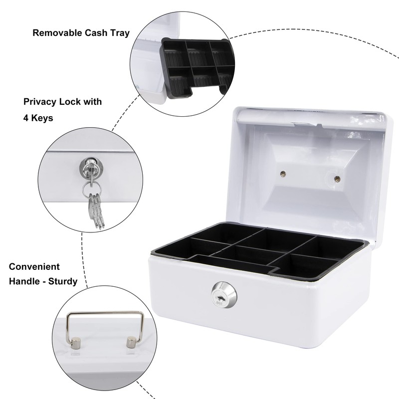 Time to Sparkle 6 inch Small Lock Box Money Safe
