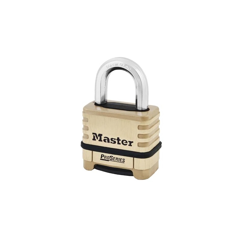 Master Lock - Combination Padlock, Bottom, Black/Silver