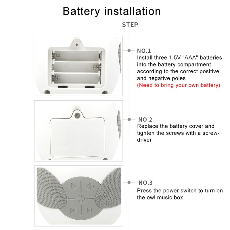 Owl White Noise Machine Baby Soother Sleep Helper Sound Machine