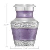 Reminded Small Cremation Keepsake Urn for Human Ashes, Lavender and