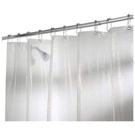 InterDesign Rain PVC-Free EVA Shower Curtain, 72" x 72" - Clear