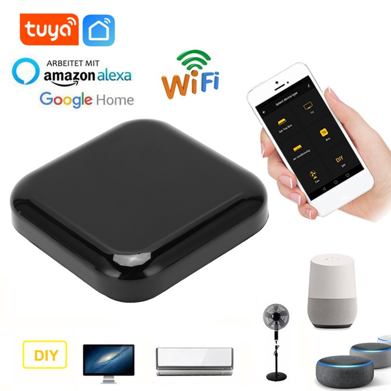 WiFi IR Remote Universal Controller 360° Smart Home Voice Control