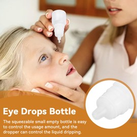 HERCHR 2ml Eye Dropper Bottles,100Pcs Squeezable Dropper Bottles,Dropper Potion Bottles White Small Empty Refillable Squeezable Liquid Sample Dropper Bottles Translucent Eye Liquid Dropper Bottles