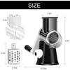Cambom Rotary Cheese Grater Hand Crank Cheese Shredder for Fresh
