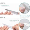 4PC 8 Diamond Dust Nail File - Stainless Steel Nail