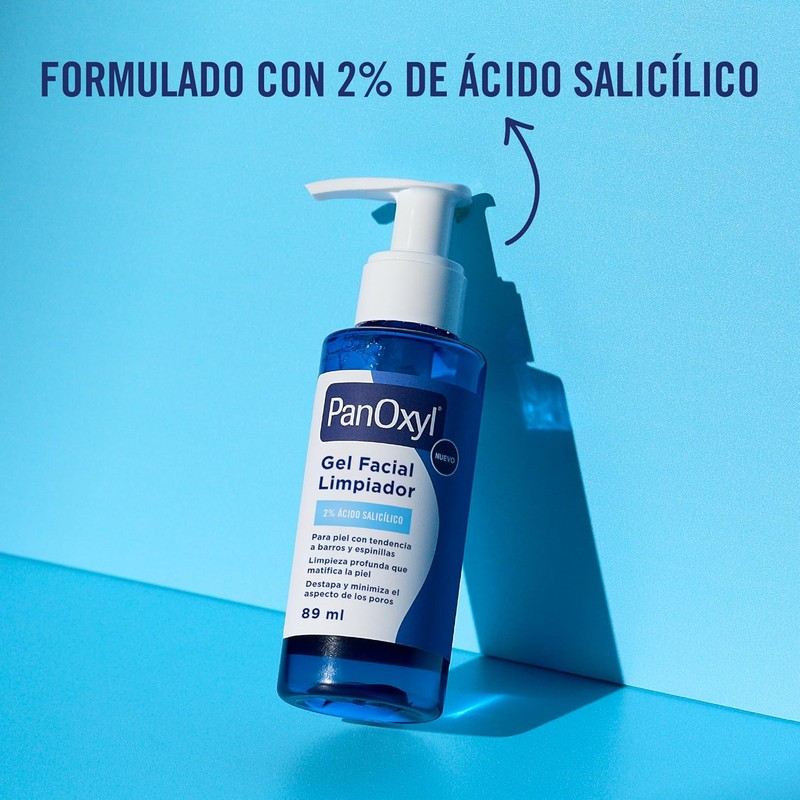 PanOxyl Gel de Limpieza con 2% Ácido Salicílico 89 ml