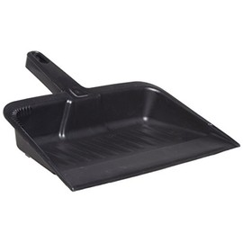 Rubbermaid Commercial Products 12.25, Heavy-Duty Dust Pan, Durable Plastic, Charcoal, Ideal for Industrial/Professional Debris Collection & Home Cleaning