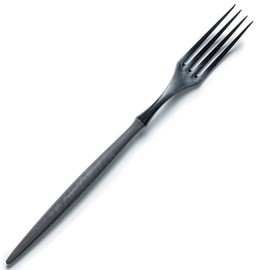 ARAS Fork, Smooth Mouth Feel, Made in Japan, Dishwasher Safe, Easy to Use, Easy to Use, Does Not Disturb the Taste, Restaurant, Hotel, Plastic, Tritan Fashionable, Gray, Fork Stabs, Easy to Wash,