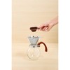 Fino Pour-Over Coffee Maker, Borosilicate Glass and Bamboo Handle, Stainless