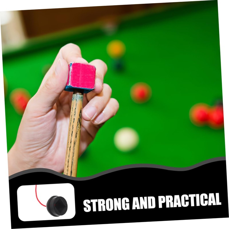 BESPORTBLE 4pcs Portable Snooker Chalk Holder Rubber Cap for Pool