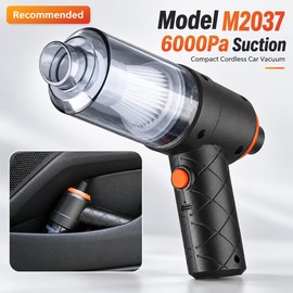 Cordless Handheld Car Vacuum Cleaner – 9000Pa Suction, USB Type-C Rechargeable for Car Interiors and Home