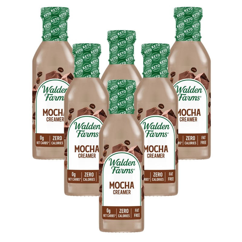 Walden Farms Calorie-Free Mocha Coffee Creamer, 12 Ounce (Pack of