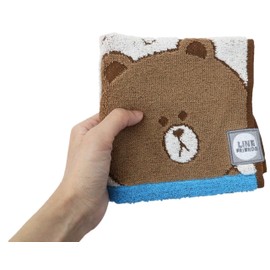 Marushin 5585000000 Carry Towel, Hand Towel, Line Friends, Happy Line Friends, Cotton, Available in 2 Sizes