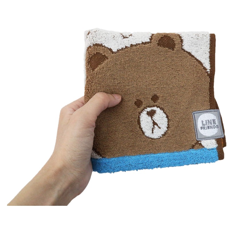 Marushin 5585000000 Carry Towel, Hand Towel, Line Friends, Happy Line