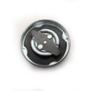 Simson Engraved Fuel Cap Candy Black 40mm Chrome and Powder