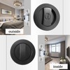 Betensh Keyless Pocket Door Lock - Round Sliding Door Handle,