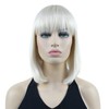 Lydell 10" Short Straight Bob Hair Wigs with Bangs No