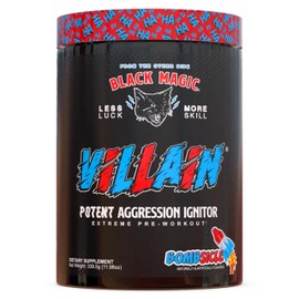 Black Magic Supply Villain High-Stim Nootropic Pre-Workout - Beta-Alanine, L-Tyrosine, & Caffeine - Pump & Focus - 25 Servings (Bombsicle)