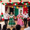 GRUPO CARNAVALLIA 2 Guías Flor Cempasúchil Tricolor Artificial Día Muertos