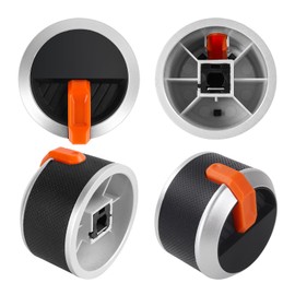 Control Knob for Blackstone 17" 22" 28" 36" Griddle Accessories (4, 4-Pack Orange Knobs)