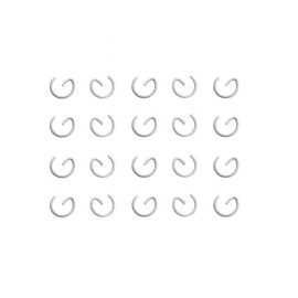 20 x Piston Clips Set 12 mm - Piston Pin Clips Suitable for Piaggio NRG, Peugeot Speedfight, Honda Bali, Yamaha Aerox & More