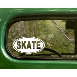 The Decal Mafia 2 SKATE DECALS Oval Sticker For Car 4x4 Truck Bumper Window Rv Boat Laptop