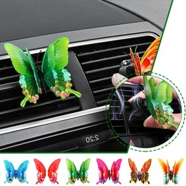 Butterfly Car Air Vent Clip, Vehicle Air Condition Outlet Vent Clip Car Air Fresheners Butterfly Decoration, Air Conditioning Outlet Clip Car Aromatherapy Diffuser Vent Clips Interior Accessories