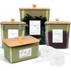 Zingbee 4 Pack Laundry Pods Container & Dryer Sheet Holder,