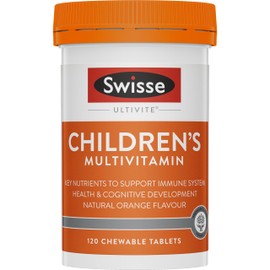 Swisse Ultivite Children's Multivitamin - With B vitamins, magnesium, iron and more to support general health - 120 Tablets