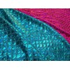 LushFabric Mermaid Scale Print Fabric Fish Tale Scales Foil -