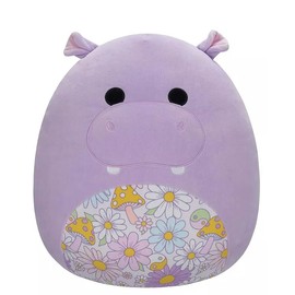 Squishmallows Original Hanna The Hippo 8 inch (Purple Floral Belly) Exclusive