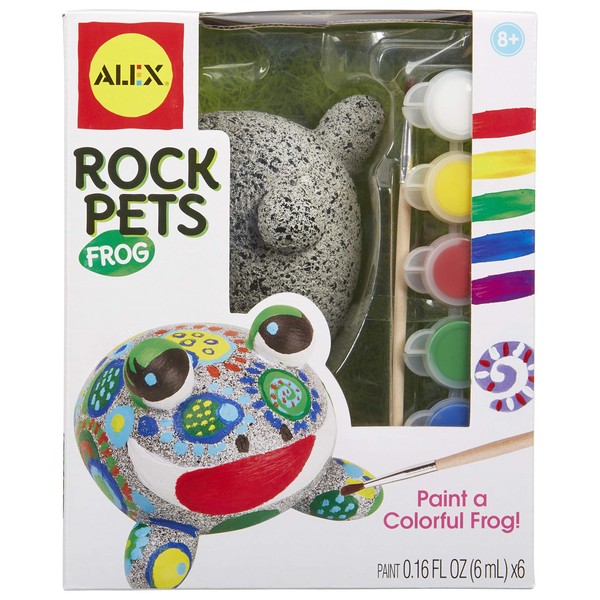 Alex Toys 665W Rock Pets Frog Kids Art and Craft Activity, Multicolor, 1.12