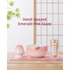 ZENS Matcha Set Pink, 6pcs Japanese Matcha Kit, Ceramic Matcha