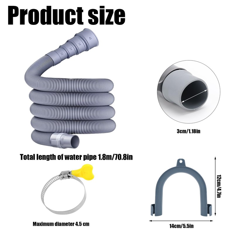 UVVRUR Caravan Waste Hose RV Sewer Hose Set Collapsible Caravan