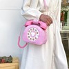 Fozehlad Novelty Telephone Shaped Shoulder Bag Funny Retro Phone Crossbody