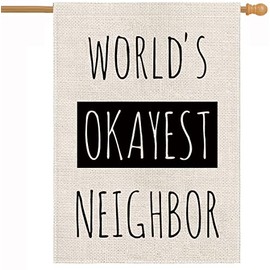 Funny House Flag Vertical Double Sided Outdoor Indoor Decor Holiday Burlap Yard Sign Flags 28 x 40 Inch