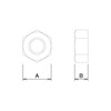 Daido Hunt BP Zinc-plated Hex Nut M8 50 pieces