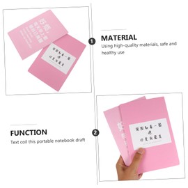 Parliky 4pcs Creative Coil Notepads Portable Schedule Notebooks for Students for Class Notes Easy to Carry and Store