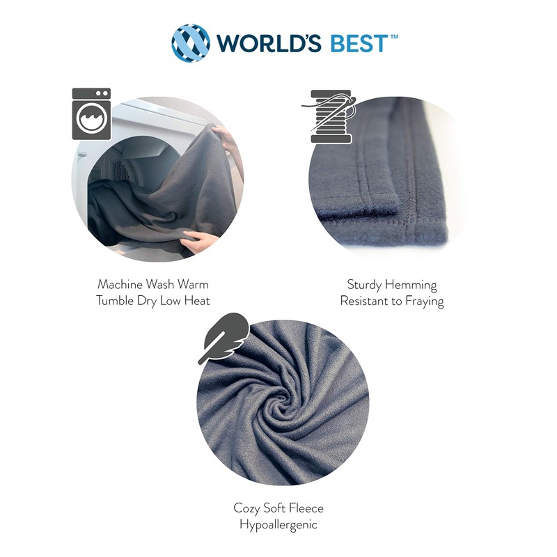 World'S Mejor acogedora Microfibra Suave Manta de Viaje