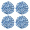 4Pcs Microfiber Rotating Mop Head 360 Spinning Triangular Mop Replacement
