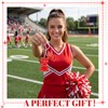 Kigeli 24 Pcs Cheer Keychain Bulk Acrylic Cheerleader Outfit &